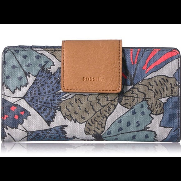 Fossil Emma Grey Multi Clutch Wallet - NWT - Picture 2 of 7